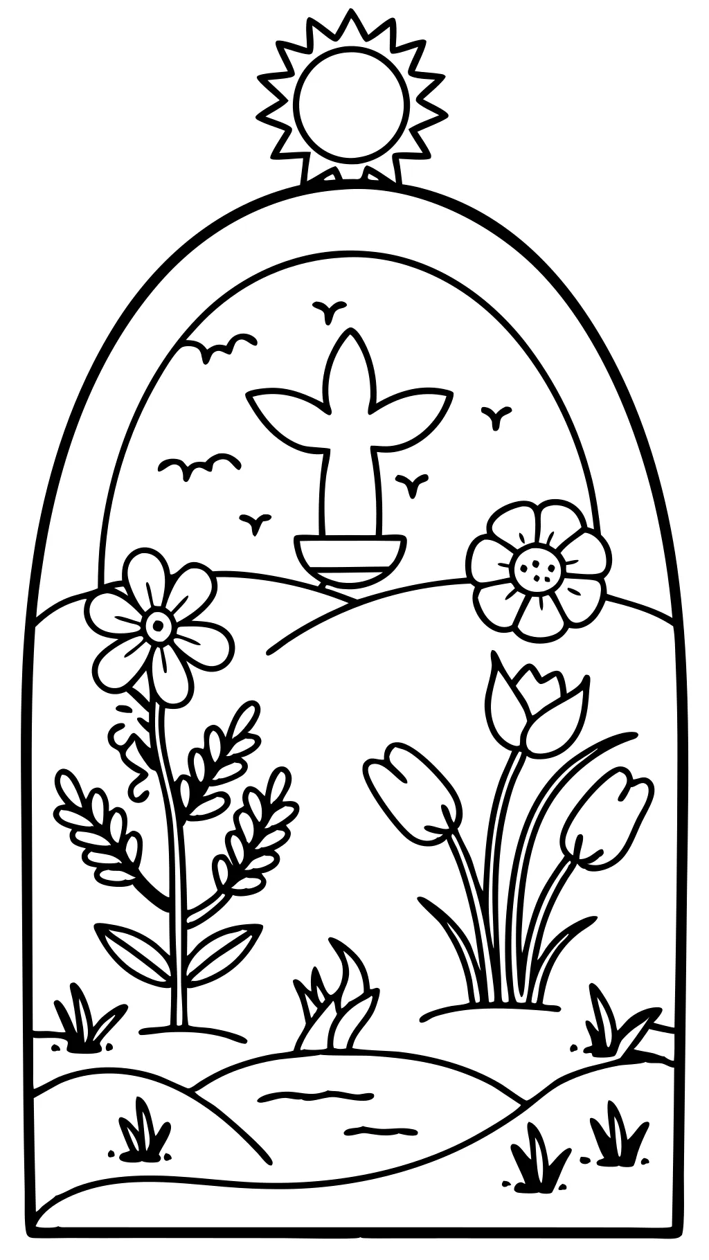 resurrection coloring page